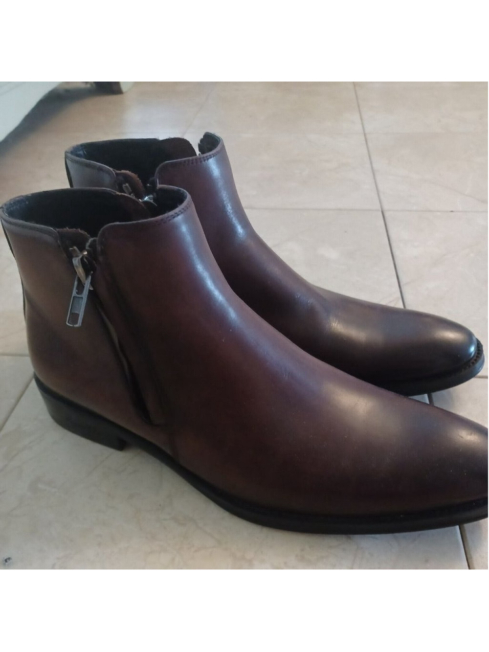 Kenneth Cole Men's Leather Boots Chelsea 9